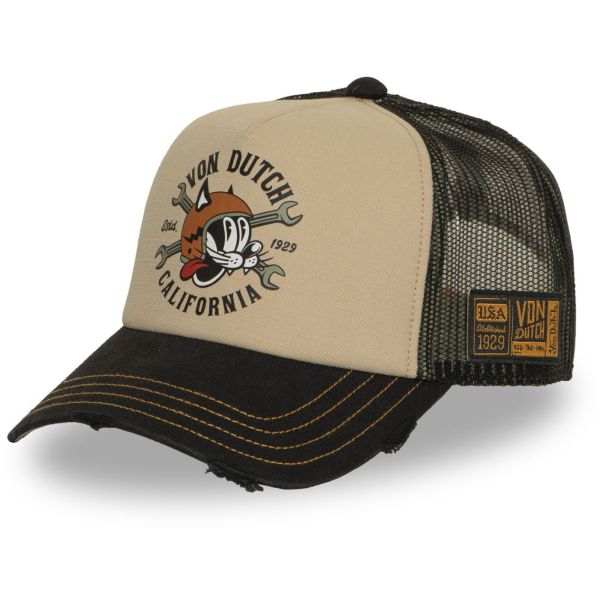Von Dutch Trucker Mesh Snapback Cap - CATLIFORNIA
