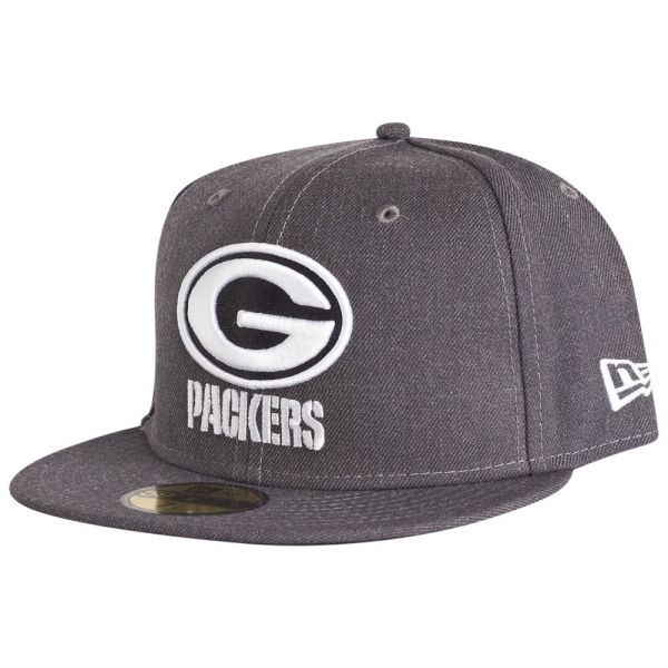 New Era 59Fifty Cap - GRAPHITE Green Bay Packers grau