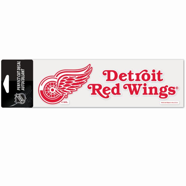 NHL Perfect Cut Aufkleber 8x25cm Detroit Red Wings