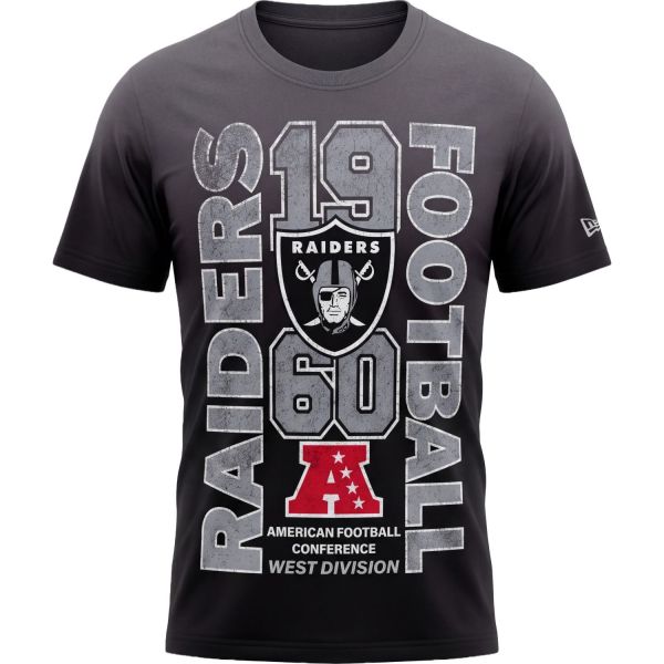 New Era NFL Shirt - VINTAGE Las Vegas Raiders schwarz