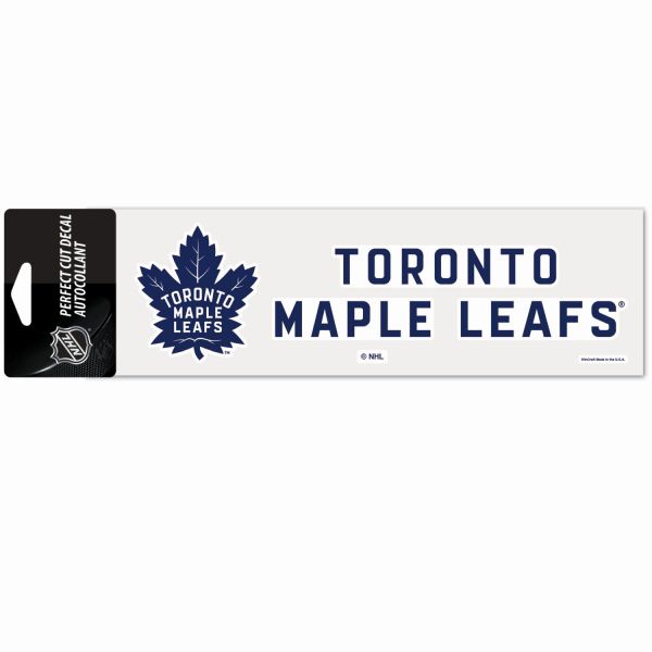 NHL Perfect Cut Aufkleber 8x25cm Toronto Maple Leafs