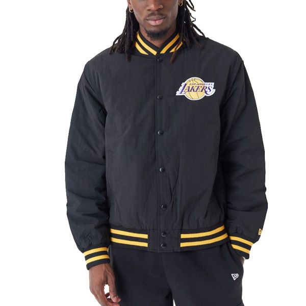 New Era College Bomber Jacket - BACKPRINT LA Lakers