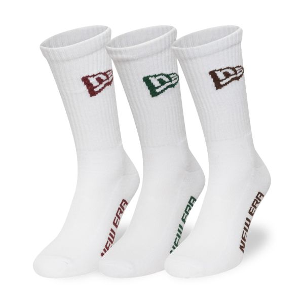 New Era Unisex Chaussettes - CREW SOCK 3-pack