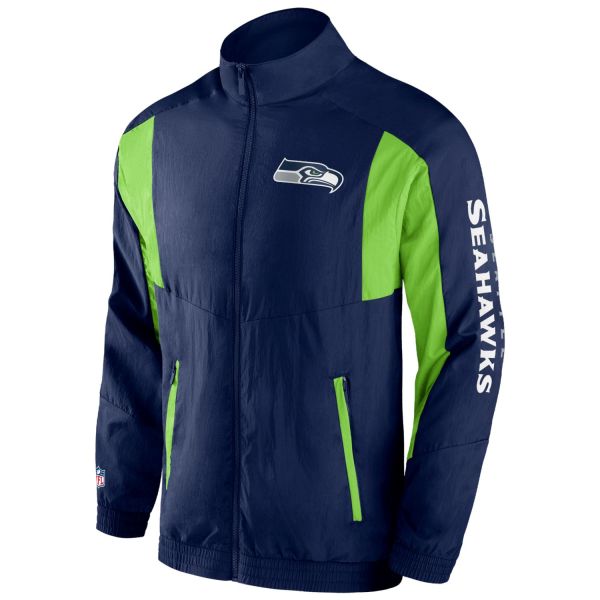 Seattle Seahawks Foundation Crinkle Track Jacket