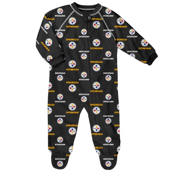 NFL Baby Zip Coverall - RAGLAN Pittsburgh Steelers