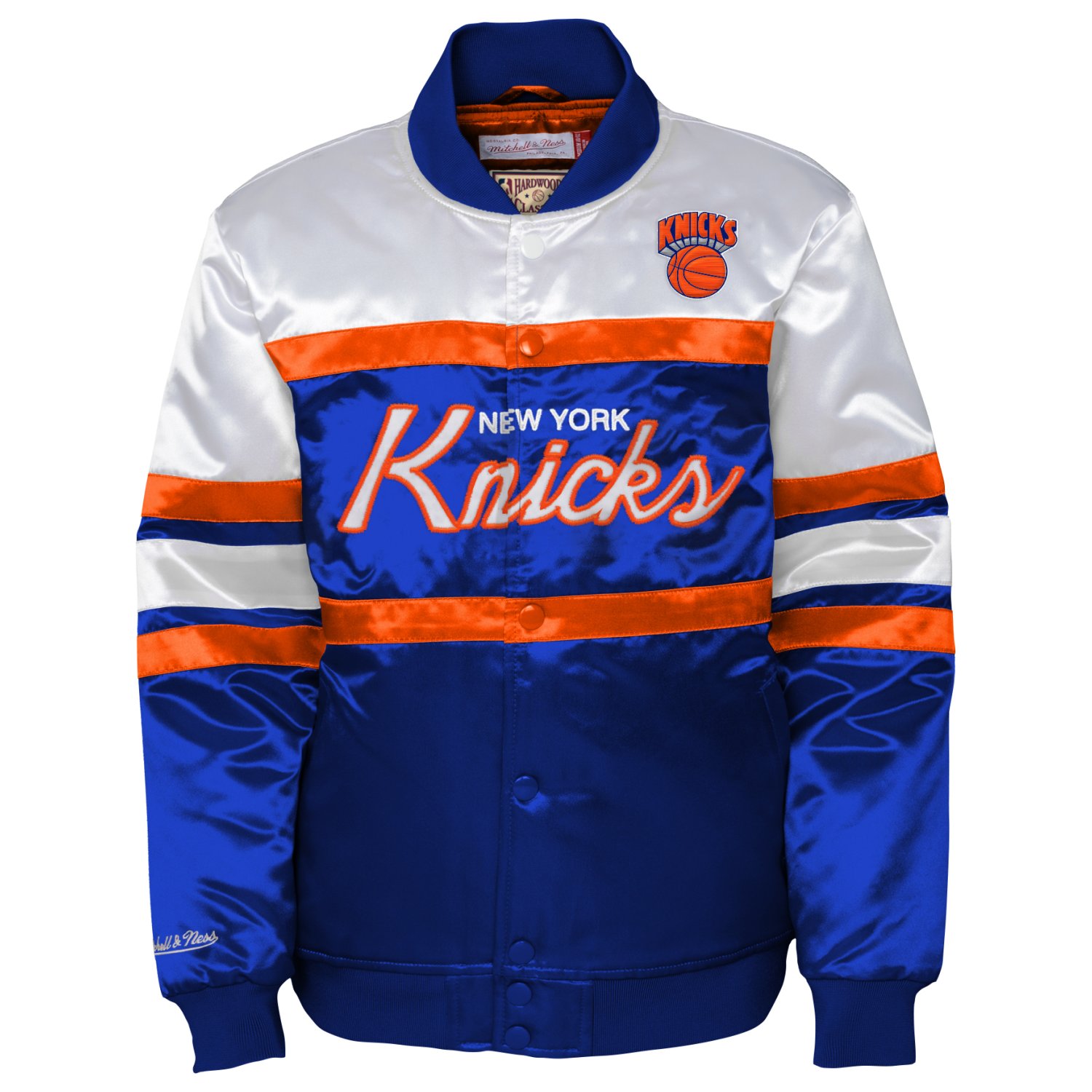 M&N Heavyweight Satin Jacke SCRIPT New York Knicks Jacken