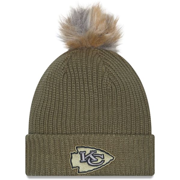 New Era Womens Beanie - SALUTE TO SERVICE Kansas City Chiefs