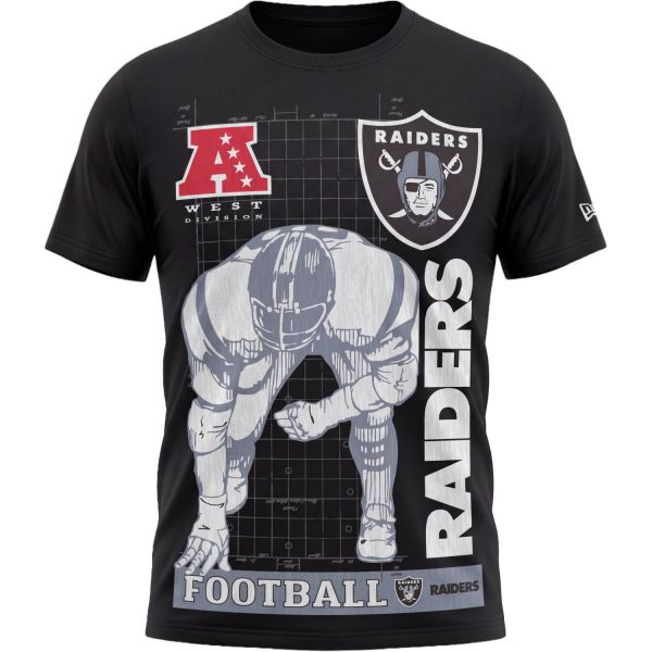 New Era NFL Shirt - TACKLE Las Vegas Raiders schwarz