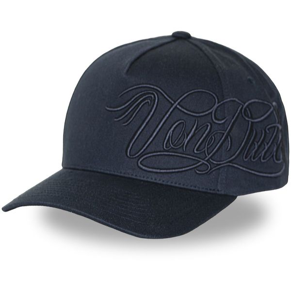 Von Dutch Trucker Snapback Cap - SCRIPT LOGO navy