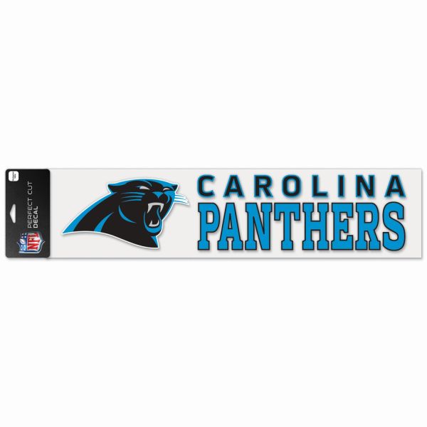 NFL Perfect Cut XXL Aufkleber 10x40cm Carolina Panthers