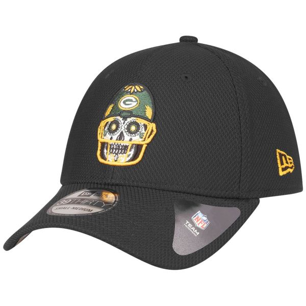 New Era 39Thirty Diamond Cap - SUGAR SKULL Green Bay Packers