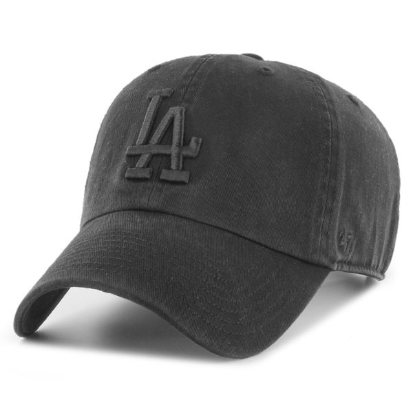 47 Brand Strapback Cap - CLEAN UP LA Dodgers black washed