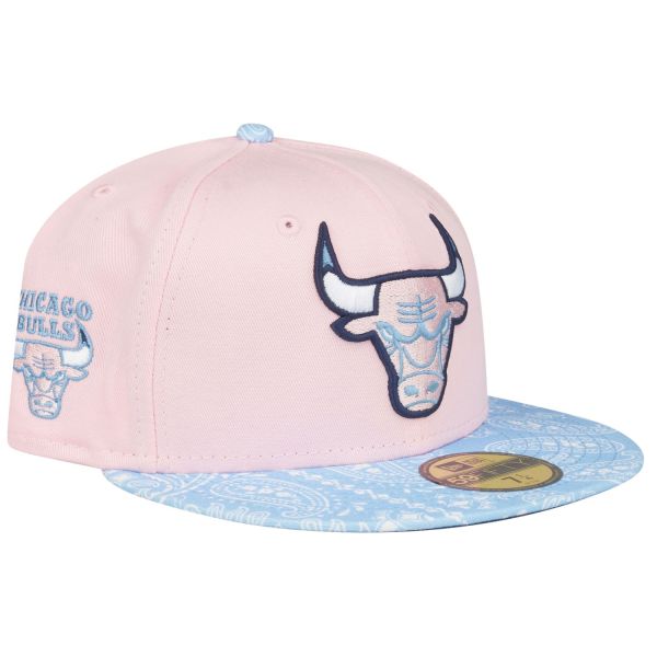 New Era 59Fifty Fitted Cap - PINK PAISLEY Chicago Bulls
