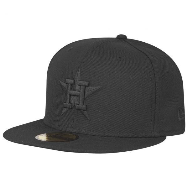 New Era 59Fifty Cap MLB BLACK Houston Astros Cooperstown Fitted