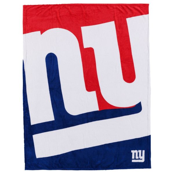 New York Giants NFL Supreme Slumber Plush Throw Blanket