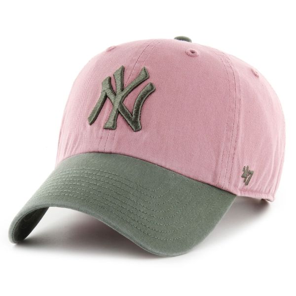 47 Brand Strapback Cap - CLEAN UP New York Yankees mauve