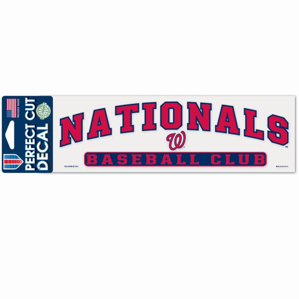 MLB Perfect Cut Aufkleber 8x25cm Washington Nationals