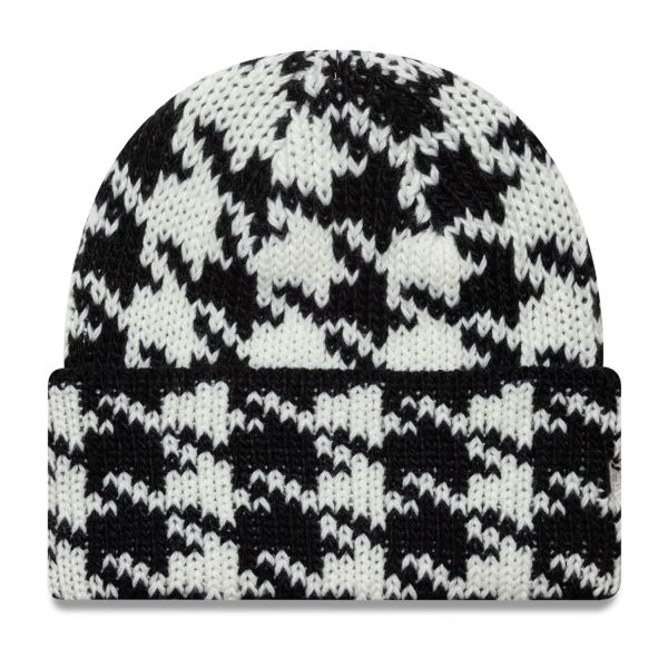 New Era Femme Bonnet d'hiver - HOUNDSTOOTH creme