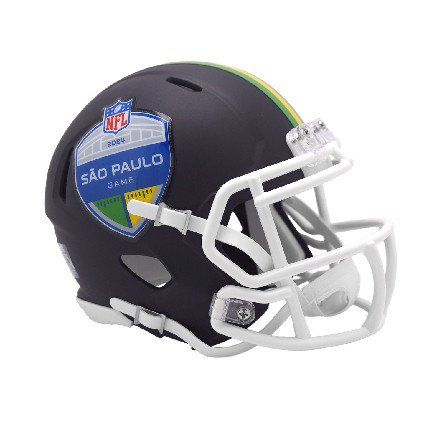Riddell Speed Mini Football Helm - NFL SAO PAULO 2024 | Helme | Fan ...