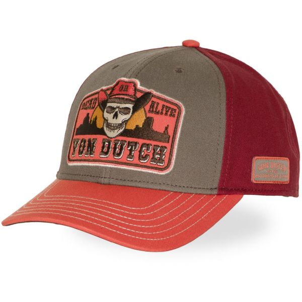 Von Dutch Trucker Snapback Cap - DEAD ALIVE SKULL