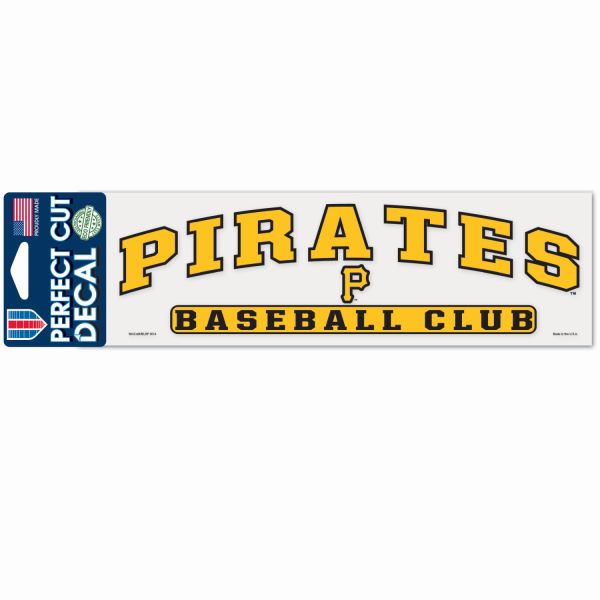 MLB Perfect Cut Decal 8x25cm Pittsburgh Pirates