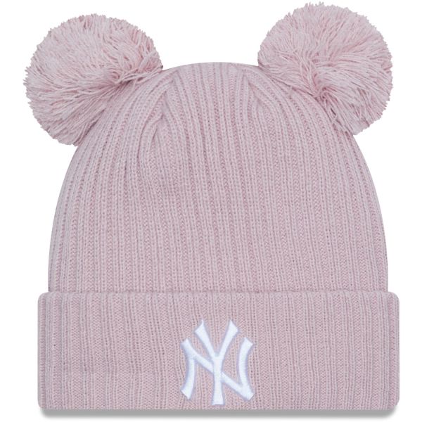 New Era Femme Chapeau d'hiver BOBBLE Beanie - NY Yankees