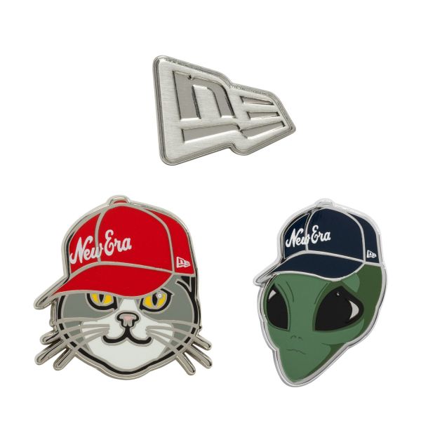 New Era Universal Schmuck Caps PIN BADGE 3er Set