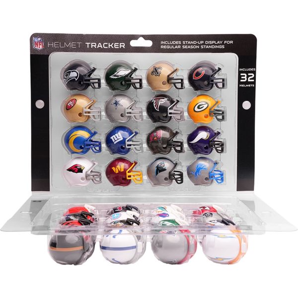Riddell NFL Standings Tracker mit 32 Mini Helmen 2026