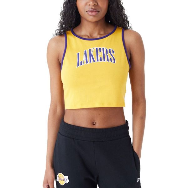 New Era Ladies Crop Tank Top Los Angeles Lakers