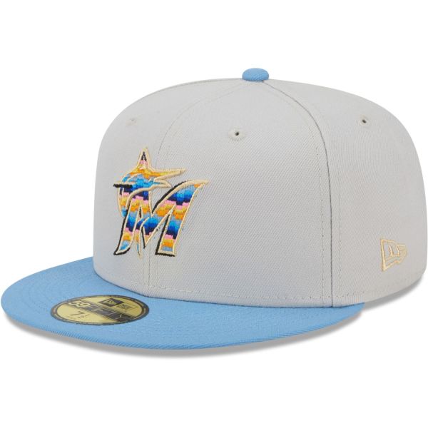 New Era 59Fifty Fitted Cap - BEACHFRONT Miami Marlins
