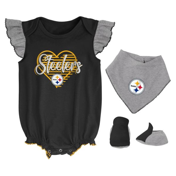 NFL Fille 3pack Baby-Set Pittsburgh Steelers - 24M