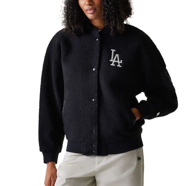 New Era Ladies Oversize SHERPA Bomber Jacket LA Dodgers