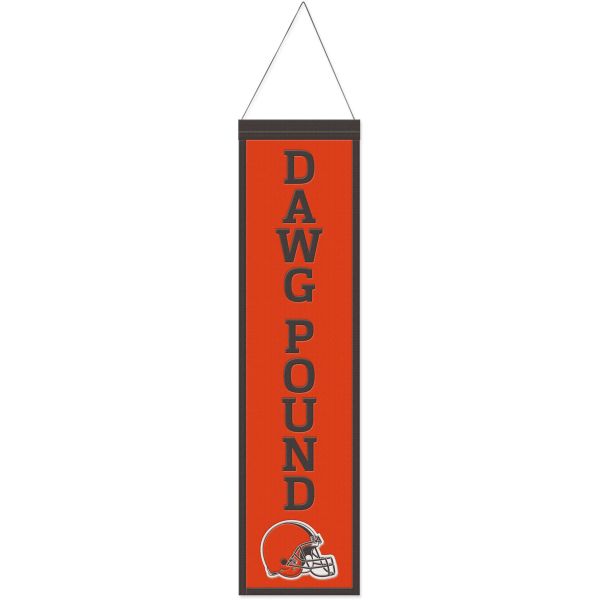 Cleveland Browns SLOGAN NFL Wool Banner 80x20cm
