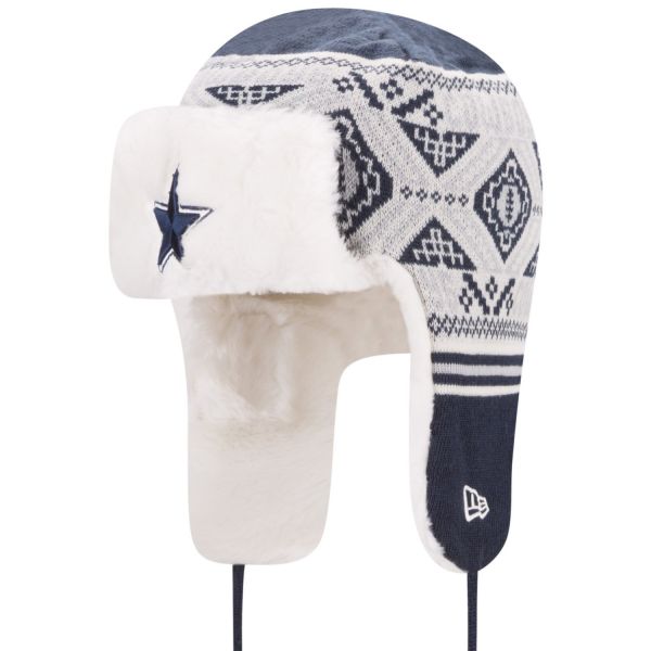 New Era Chapeau d'hiver FESTIVE TRAPPER - Dallas Cowboys
