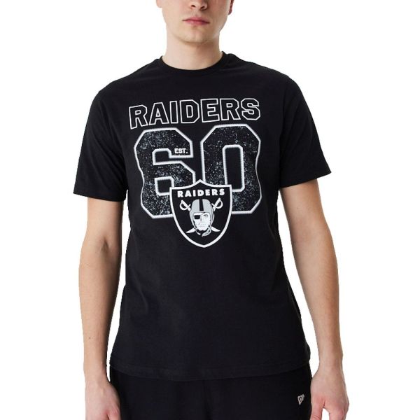 New Era NFL Shirt - DISTRESSED Las Vegas Raiders noir