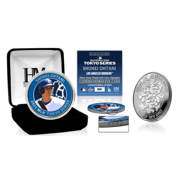 Shohei Ohtani 2025 Tokyo Series Los Angeles Dodgers Coin