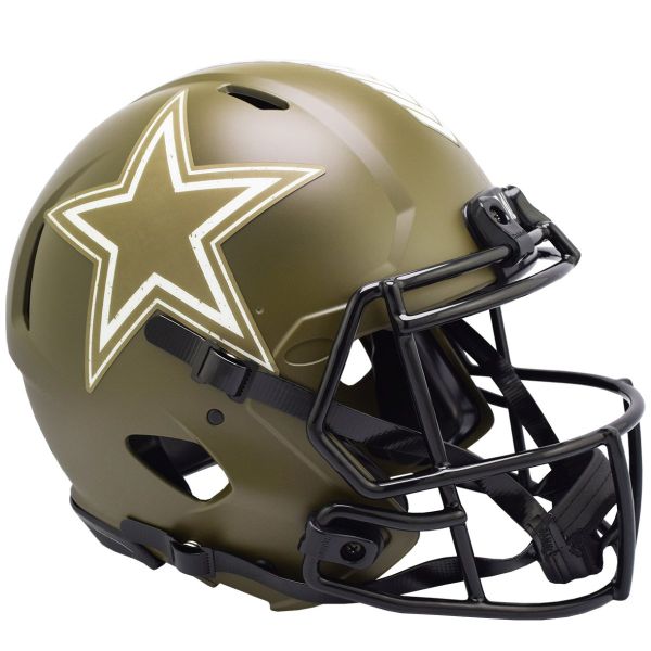 Riddell Authentic Helmet - SALUTE TO SERVICE Dallas Cowboys