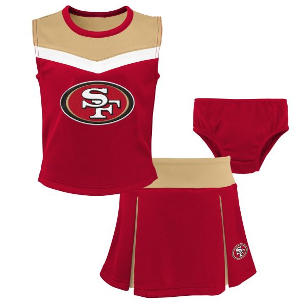 NFL Mädchen Cheerleader Set - San Francisco 49ers