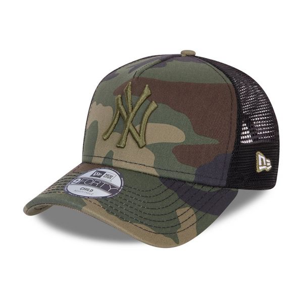 New Era 9Forty KIDS Trucker Cap - NY Yankees wood camo