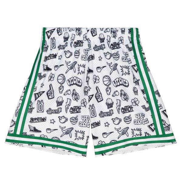 Mitchell & Ness DOODLE Swingman Boston Celtics Shorts