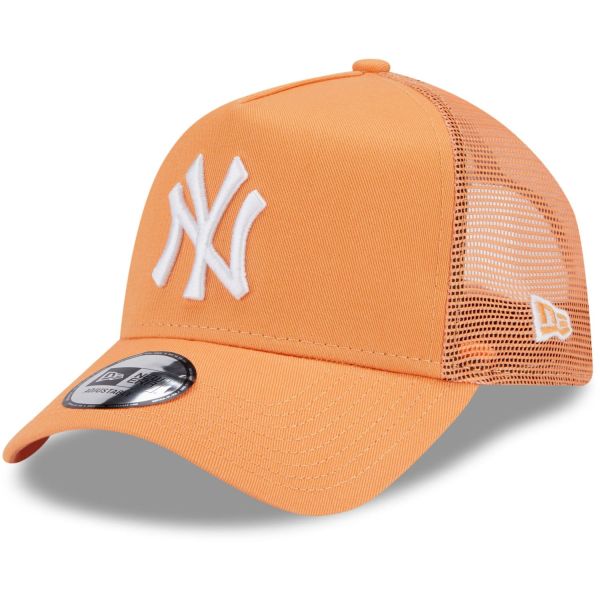 New Era Trucker Mesh Cap - New York Yankees orange glaze