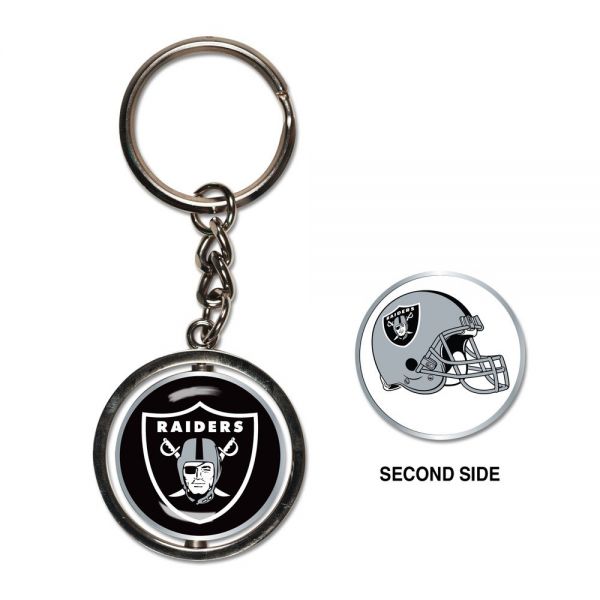 Wincraft SPINNER Key Ring Chain - NFL Oakland Raiders