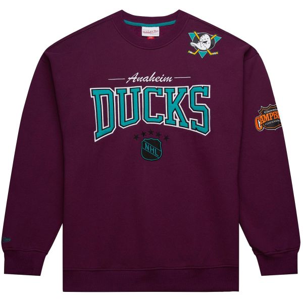 Mitchell & Ness Fleece BACKPRINT Pullover Anaheim Ducks