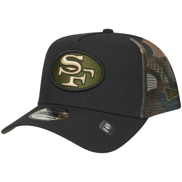 New Era Snapback Trucker Cap - San Francisco 49ers wood camo