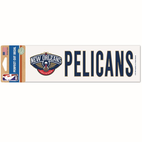 NBA Perfect Cut Aufkleber 8x25cm New Orleans Pelicans