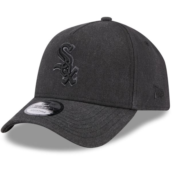 New Era A-Frame Trucker Linen Cap - Chicago White Sox black