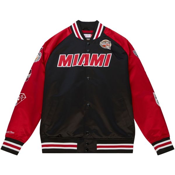 Dwyane Wade Miami Heat M&N HOF Satin Jacket