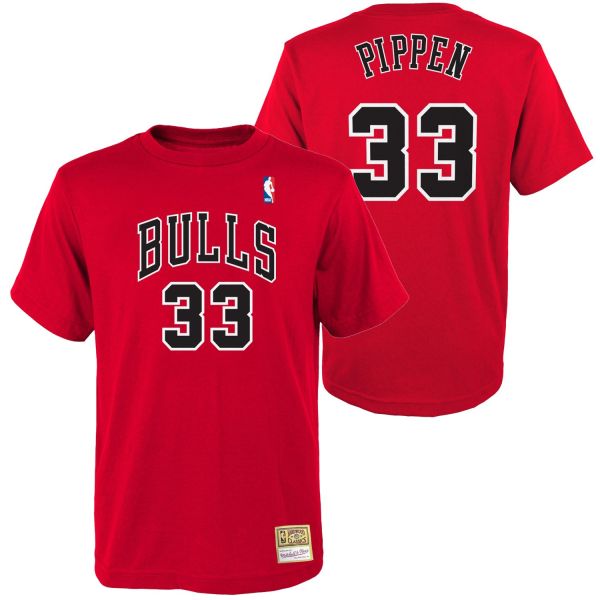 Mitchell & Ness Shirt - Chicago Bulls Scottie Pippen rot