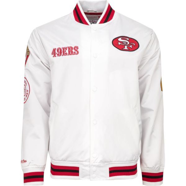 City Collection Lightweight Satin Jacke San Francisco 49ers