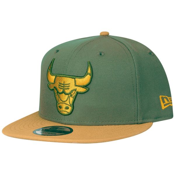 New Era 9Fifty Snapback Cap - Chicago Bulls oliv / panama